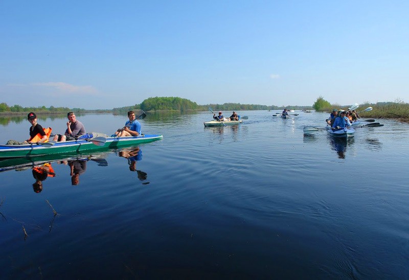 Сплав по реке Лух на байдарках