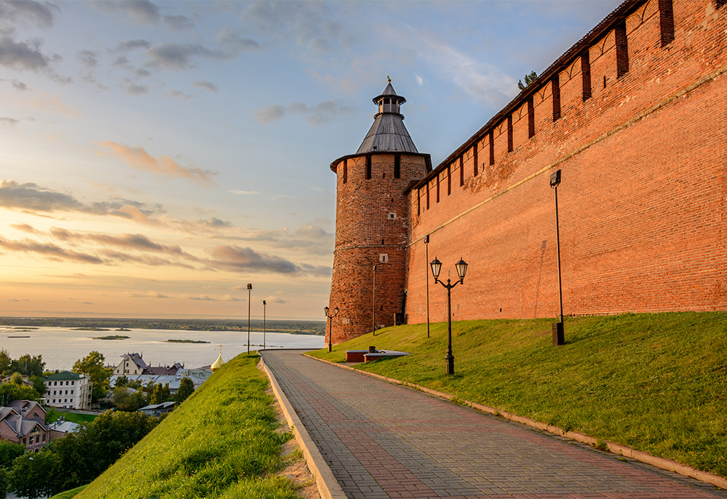 Территория нижегородского кремля фото