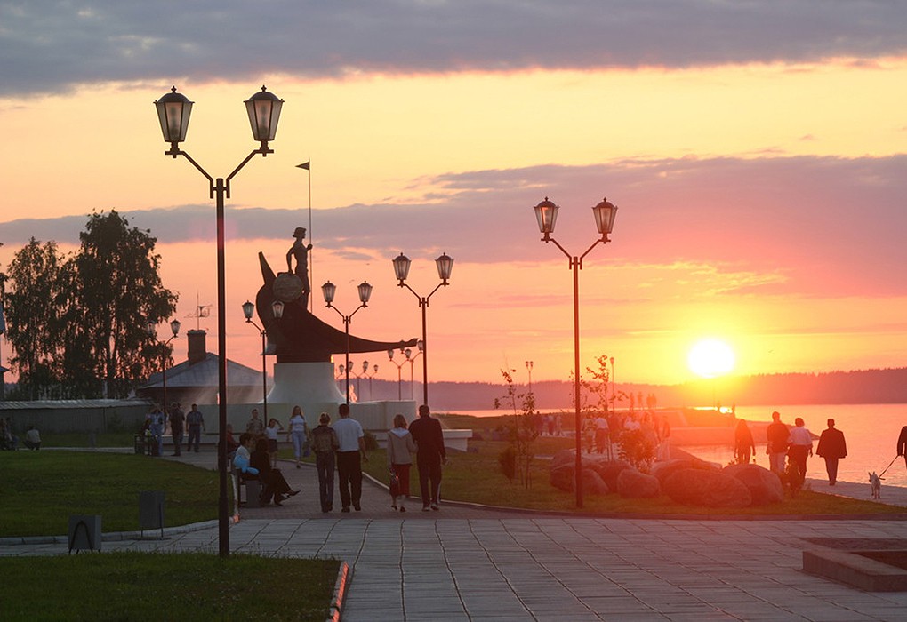 Петрозаводск набережная закат